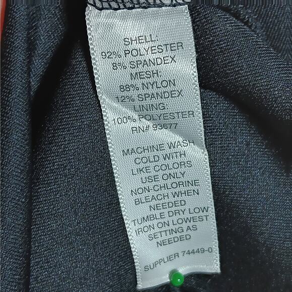 JCP Boutique+ Dress Size 1X Black With Mesh Panels Short Sleeve Zippered NWT - Picture 8 of 10